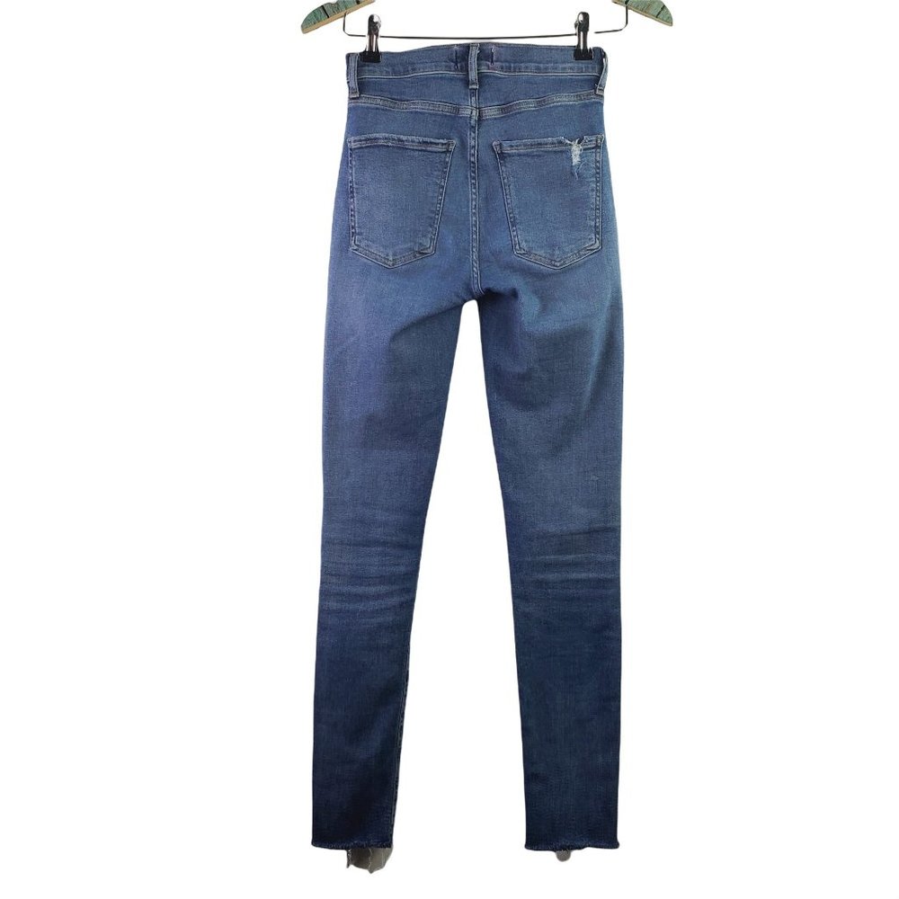 AGOLDE Sophie Raw Hem Ankle SKinny Destressed Jean Sz 25 - Picture 3 of 12